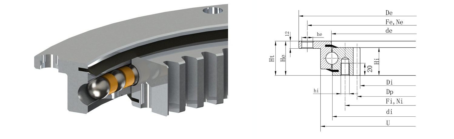 法蘭式轉(zhuǎn)盤軸承的特點(diǎn)及用途是什么？在安裝過(guò)程中有哪些問(wèn)題？